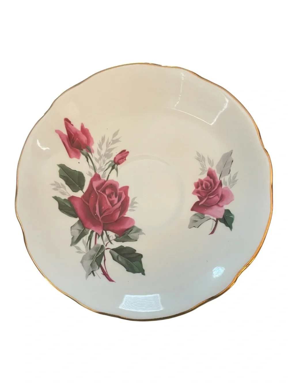 Duchess Pandora Cup Saucer Roses England 1960 EUC